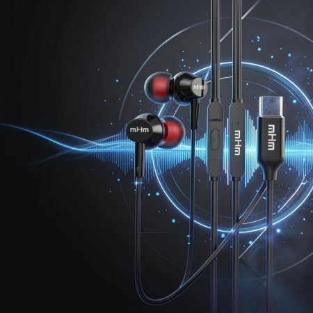 Wireless Handsfree Earphones with ENC Noise Cancellation, Bluetooth 5.4 & HD Stereo Sound