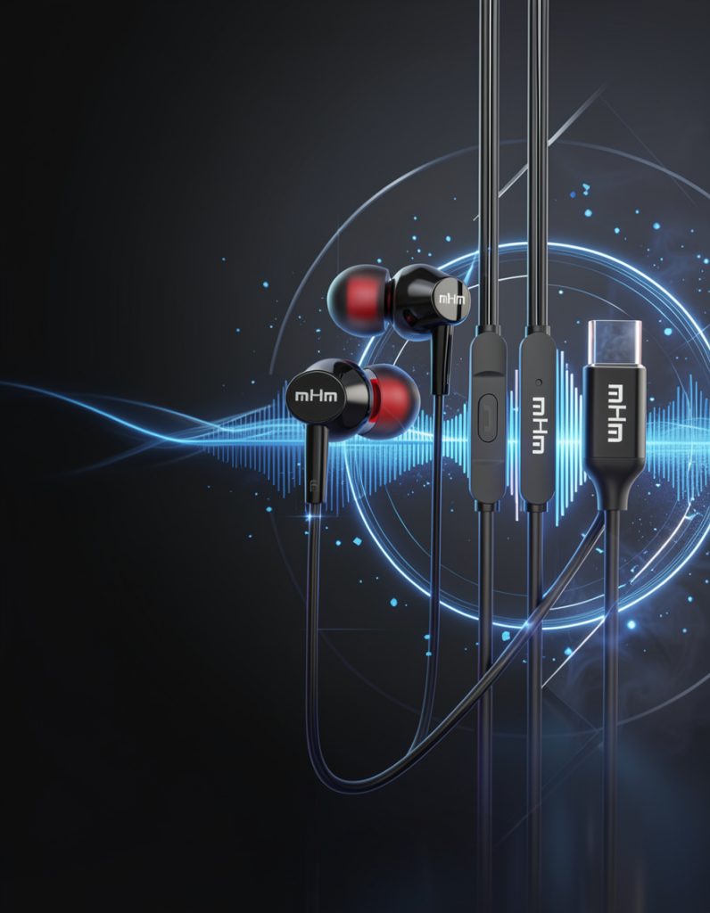 Wireless Handsfree Earphones with ENC Noise Cancellation, Bluetooth 5.4 & HD Stereo Sound